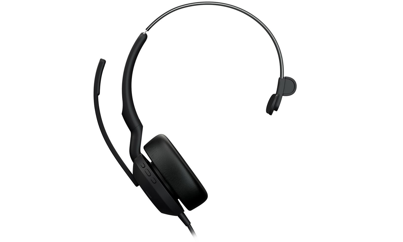 Zestaw słuchawkowy Jabra Evolve2 50 USB-A Mono MS - Widok od przodu pod kątem