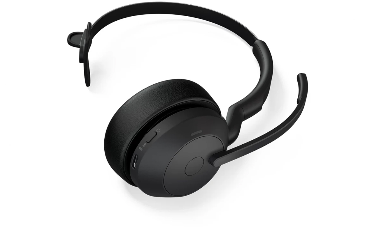 Zestaw słuchawkowy Jabra Evolve2 55 USB-C Mono UC - Widok od dołu pod kątem