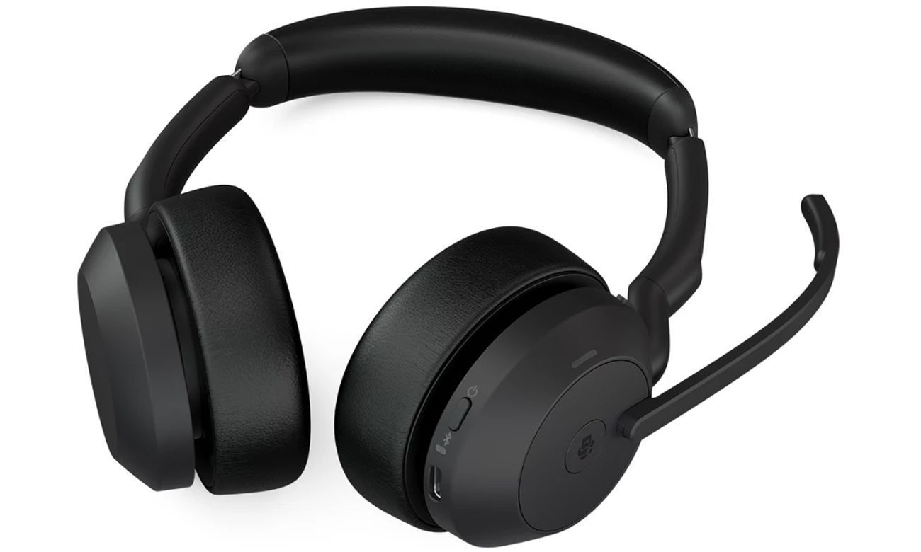 Zestaw słuchawkowy Jabra Evolve2 55 USB-A Stereo MS - Widok od dołu pod kątem