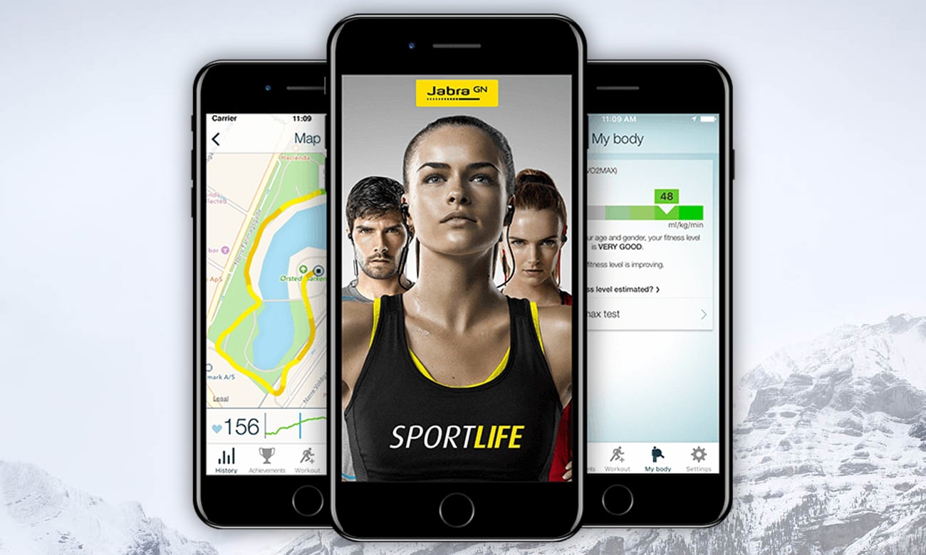Jabra Sport Pulse Wireless Special Edition Aplikacja Sport Life firmy Jabra