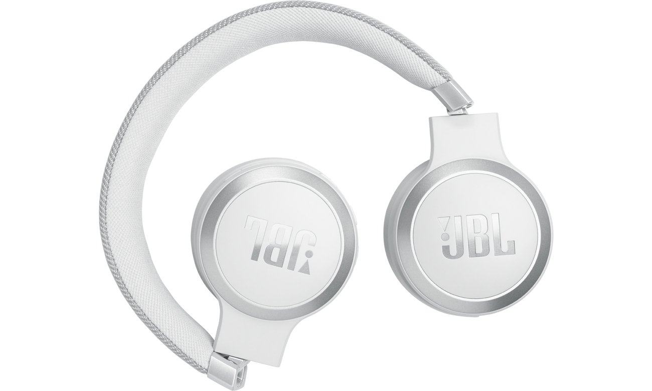 Słuchawki bezprzewodowe JBL Live 670NC Białe - Złożona konstrukcja