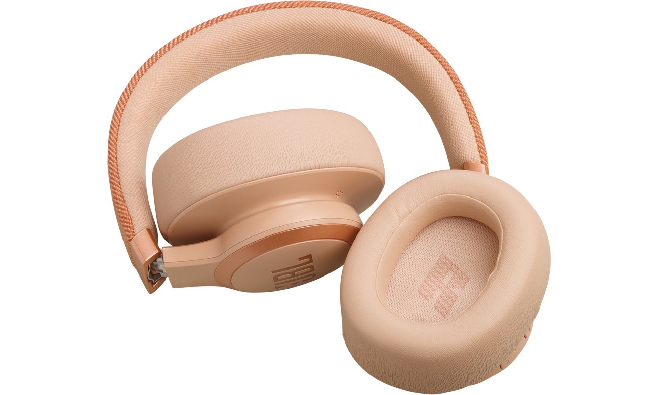 Słuchawki bezprzewodowe JBL Live 770NC Beżowe - Złożona konstrukcja