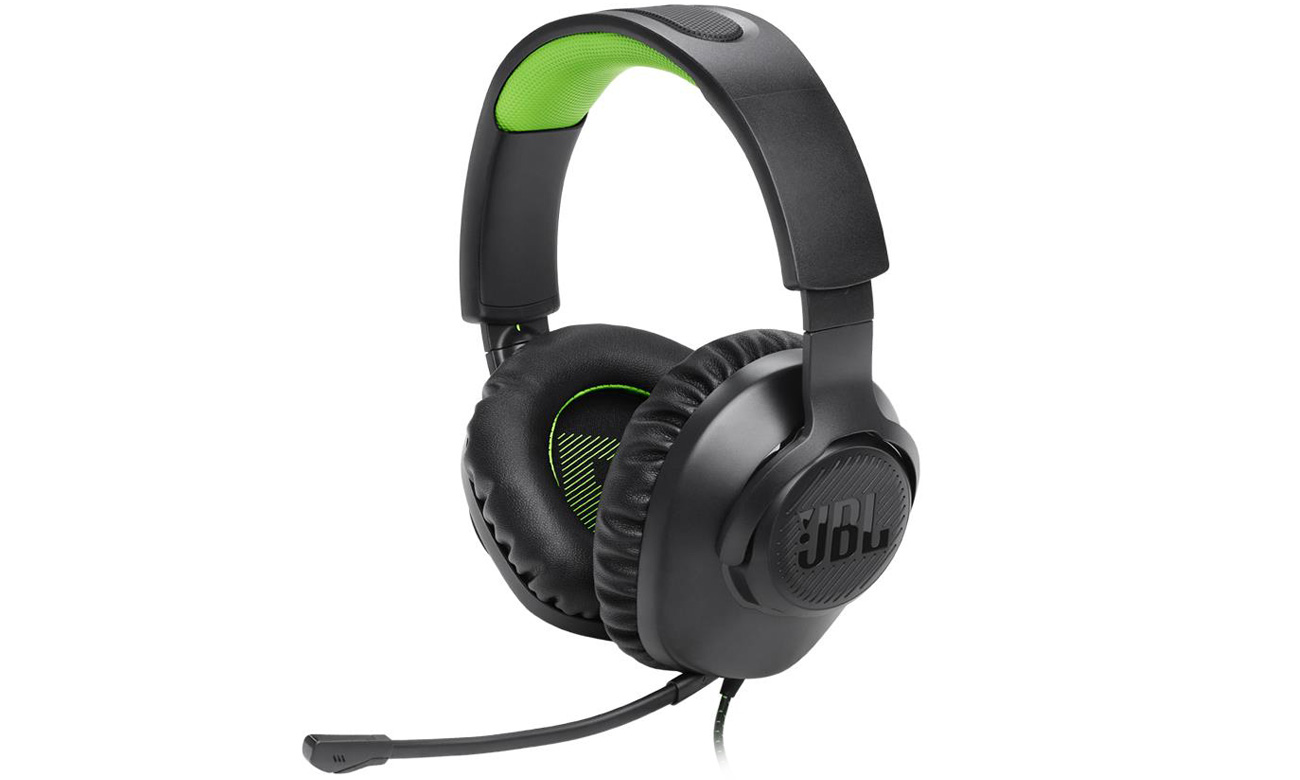 Zestaw słuchawkowy JBL Quantum 100X - Widok od przodu pod kątem
