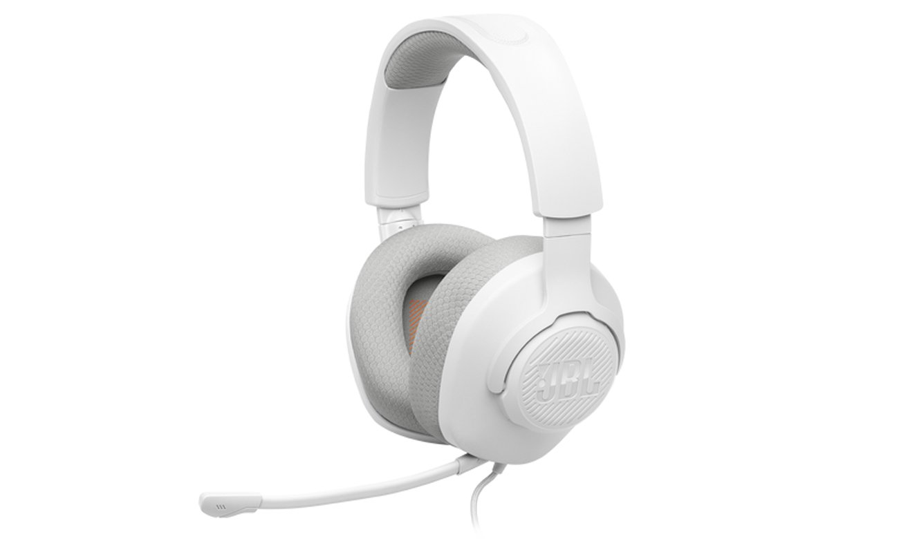 Zestaw słuchawkowy JBL Quantum 100 M2 Biały - Widok od przodu pod kątem
