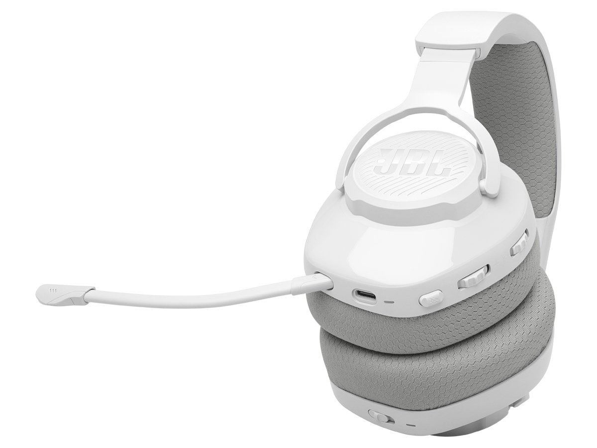 Zestaw słuchawkowy JBL Quantum 360 Biały - Widok od dołu pod kątem