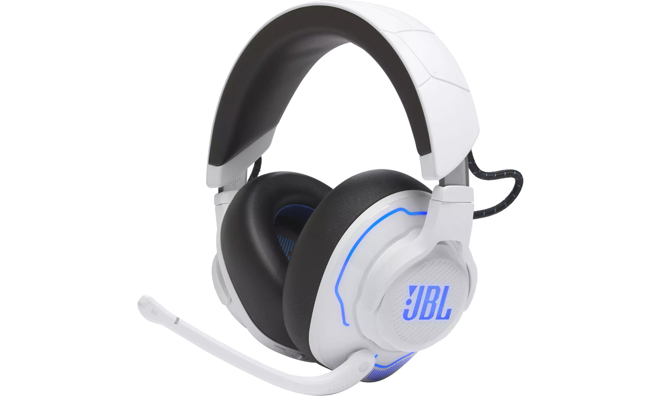 Bezprzewodowy zestaw słuchawkowy JBL Quantum 910P dla PlayStation - Widok od przodu pod kątem