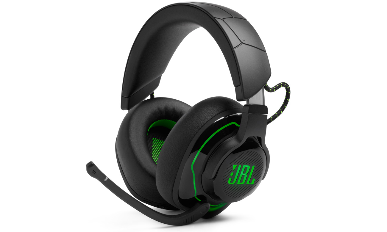 Bezprzewodowy zestaw słuchawkowy JBL Quantum 910X dla Xbox - Widok od przodu pod kątem