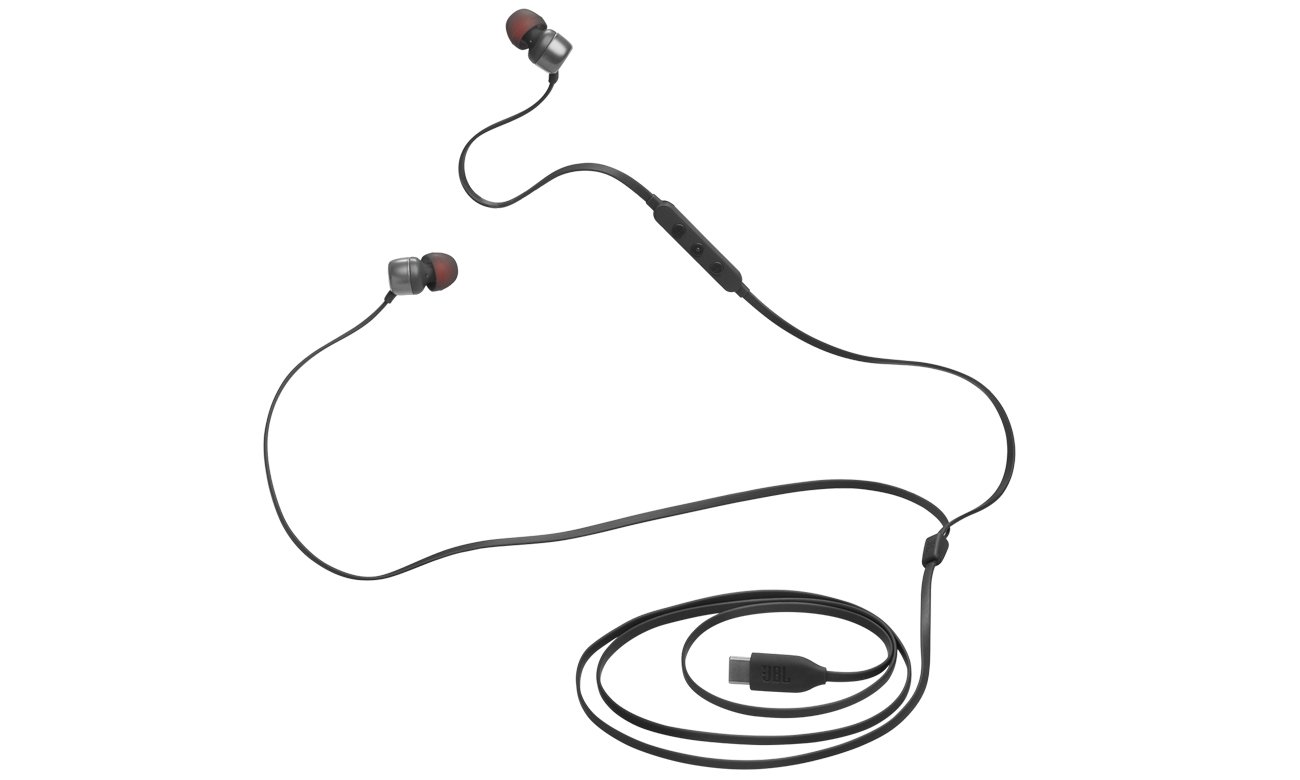 Słuchawki przewodowe JBL Tune 310C USB-C Czarne - Widok ogólny
