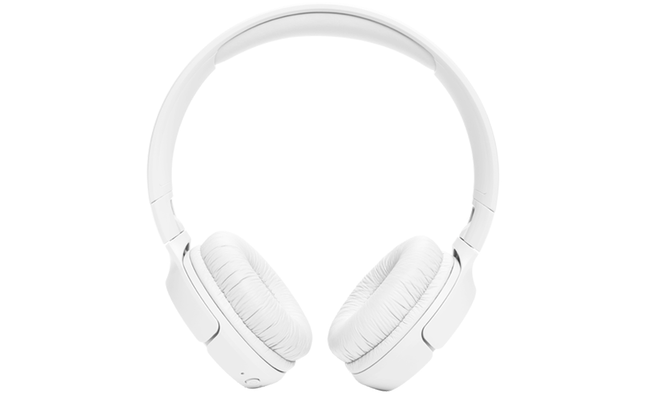 Słuchawki bezprzewodowe JBL Tune 520BT Białe - Widok od przodu