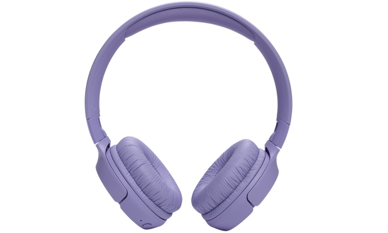 Słuchawki bezprzewodowe JBL Tune 520BT Fioletowe - Widok od przodu