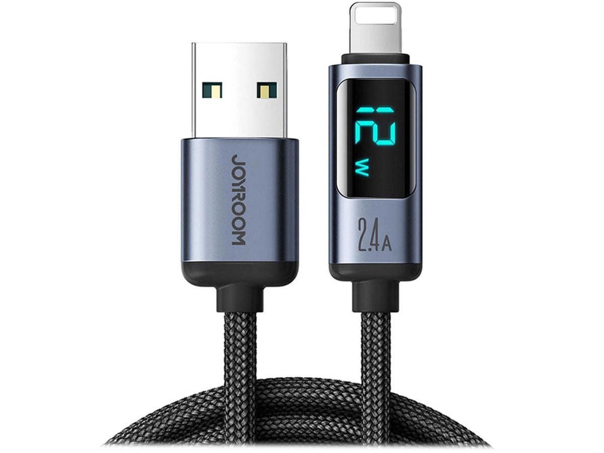 JoyRoom Prism Series A16 Lightning / USB-A 1.2m z wyświetlaczem LED