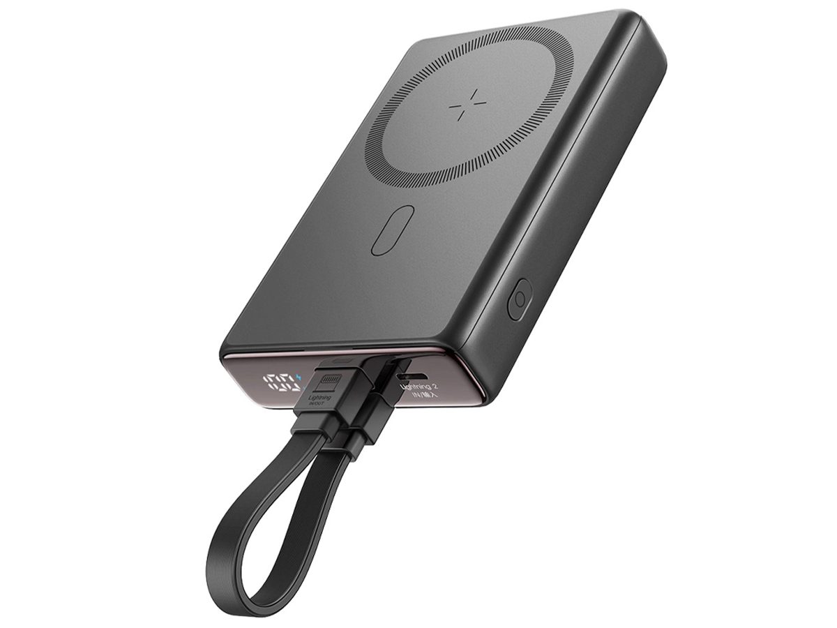 Powerbank magnetyczny JoyRoom 10000mAh 20W z podstawką czarny