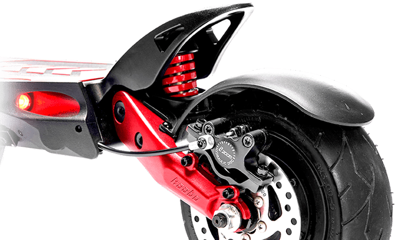 Hulajnoga elektryczna Kaabo Mantis 8 Plus - Widok tylnego koła