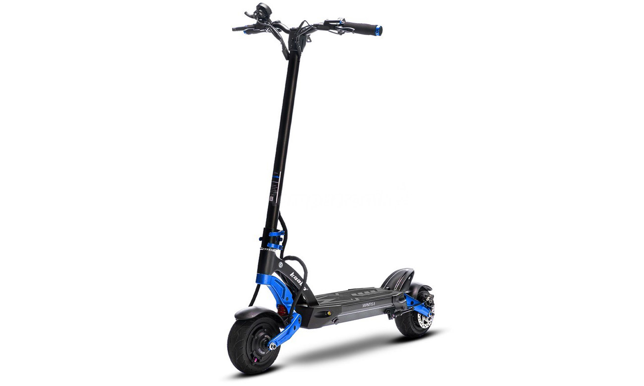 Hulajnoga elektryczna Kaabo Mantis 8 24,5Ah LG Niebieska - Widok od przodu pod kątem