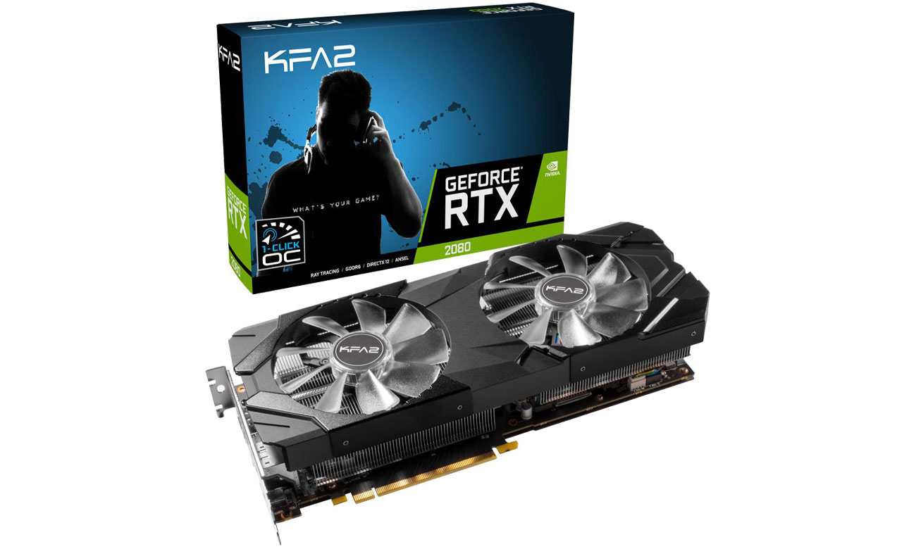 Karta graficzna NVIDIA KFA2 GeForce RTX 2080 EX 1-Click OC 8GB GDDR6