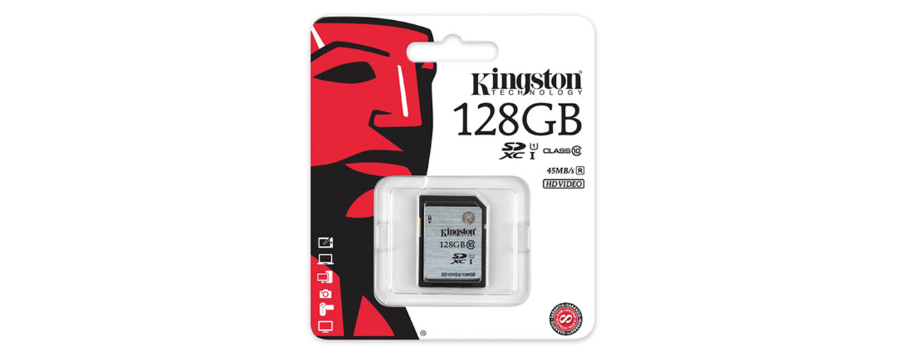 Kingston 128GB SDXC szybkość niezawodność
