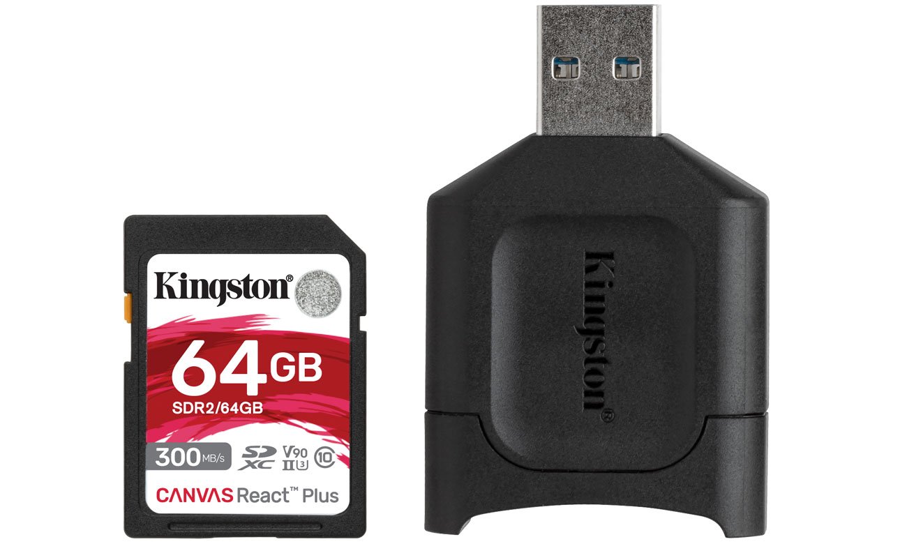 Karta SD Kingston Canvas React Plus 64GB