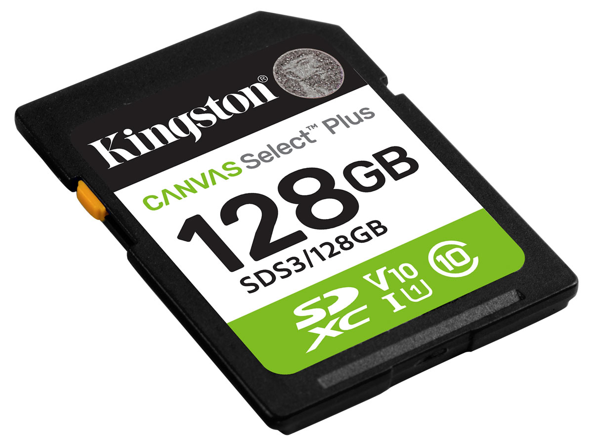 Karta pamięci SD Kingston Canvas Select Plus Gen3 128 GB - Widok ogólny