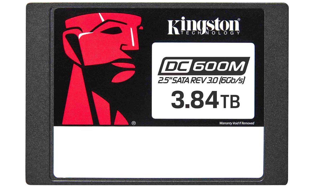 SSD 2,5'' Kingston DC600M SATA 3,84 TB - Frontansicht