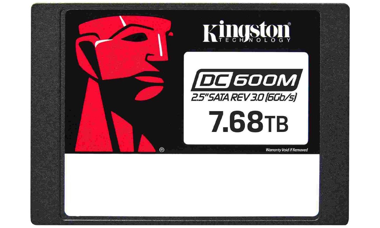 Dysk SSD 2,5'' Kingston DC600M SATA 7,68 TB - Widok od przodu