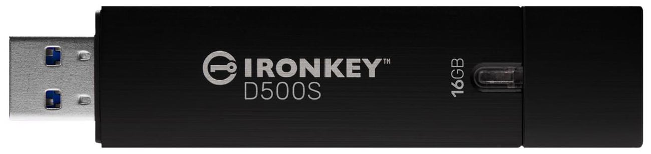 Pendrive Kingston IronKey D500S AES 256 16 GB - Widok od przodu