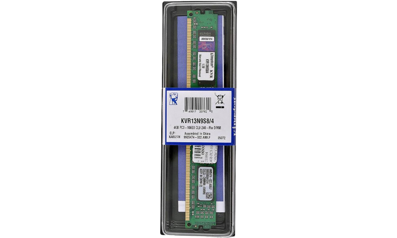Pamięć RAM DDR3 Kingston 4GB 1333MHz CL9