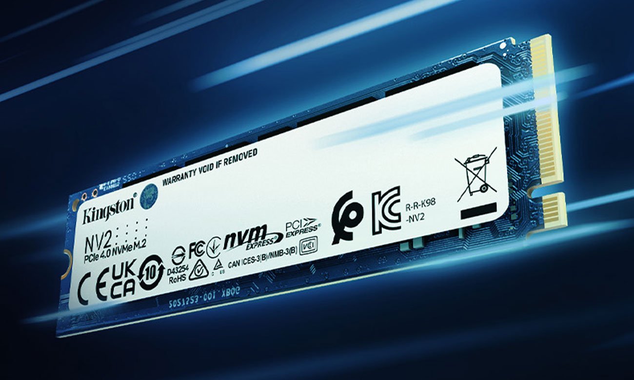 Dysk SSD M.2 NVMe Kingston NV2 - Wydajno interfejsu PCIe NVMe Gen 4x4