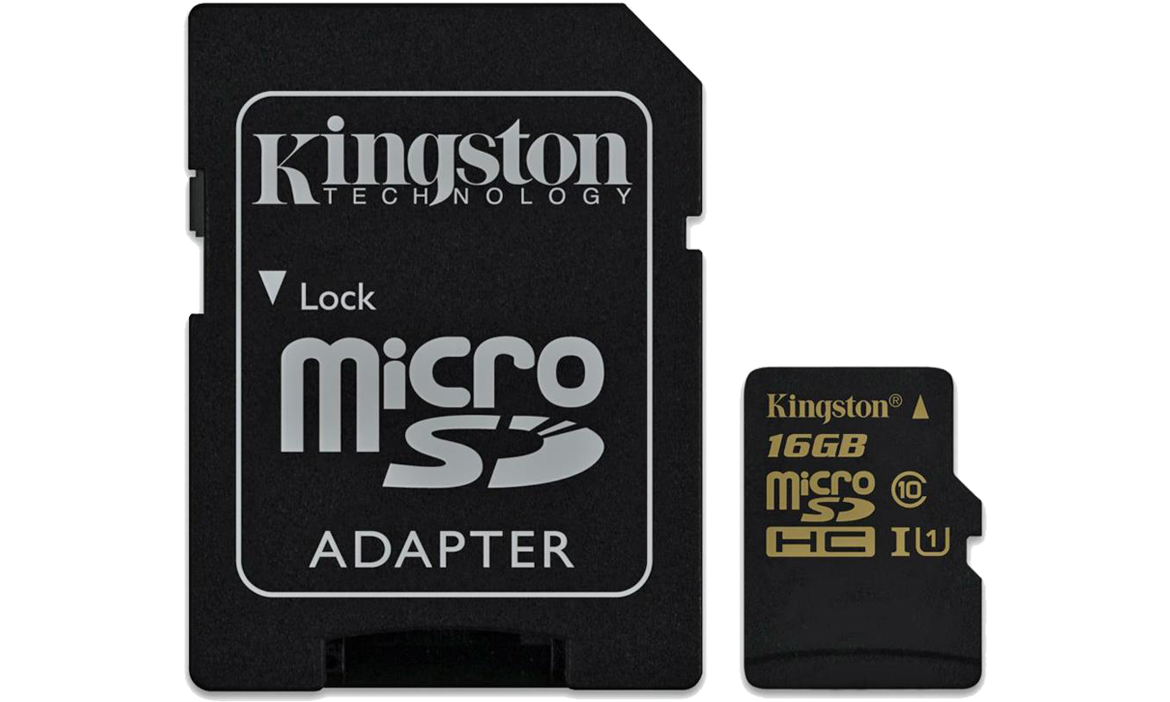Kingston SDCA10 16GB microSDHC Class10 adapter