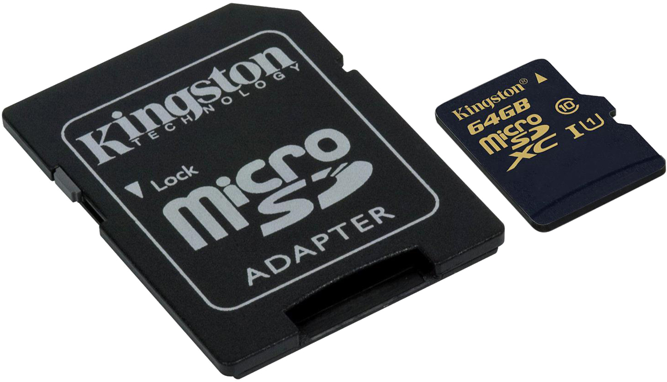 microSD Kingston 642GB microSDHC Class10 adapter
