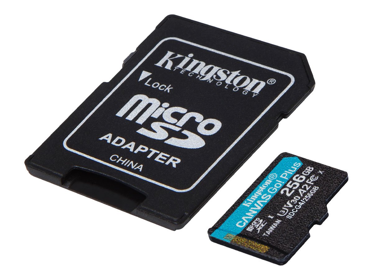 Kingston 256GB microSDXC Canvas Go! Plus Gen4 200MB/s A2 U3 V30