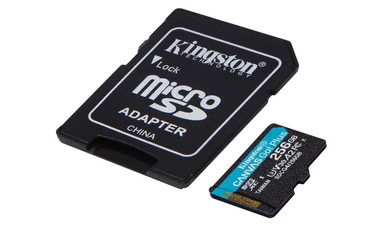 Kingston 256GB microSDXC Canvas Go! Plus Gen4 200MB/s A2 U3 V30