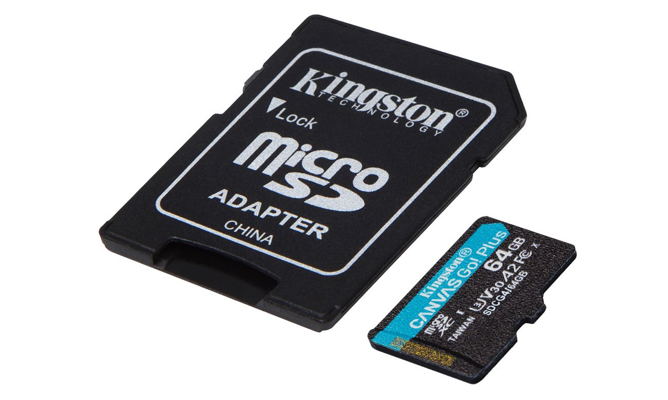 Kingston 64GB microSDXC Canvas Go! Plus Gen4 200MB/s A2 U3 V30
