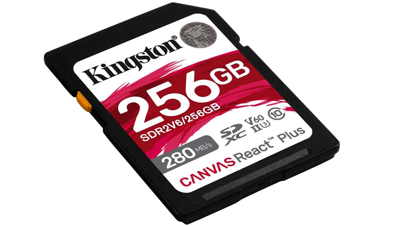 Kingston 256 GB SDXC Canvas React Plus UHS-II V60 4K Speicherkarte