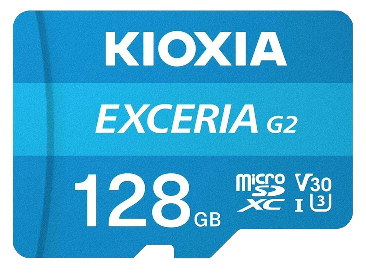 KIOXIA 128GB microSDXC Exceria gen 2 C10 UHS-I U3 V30