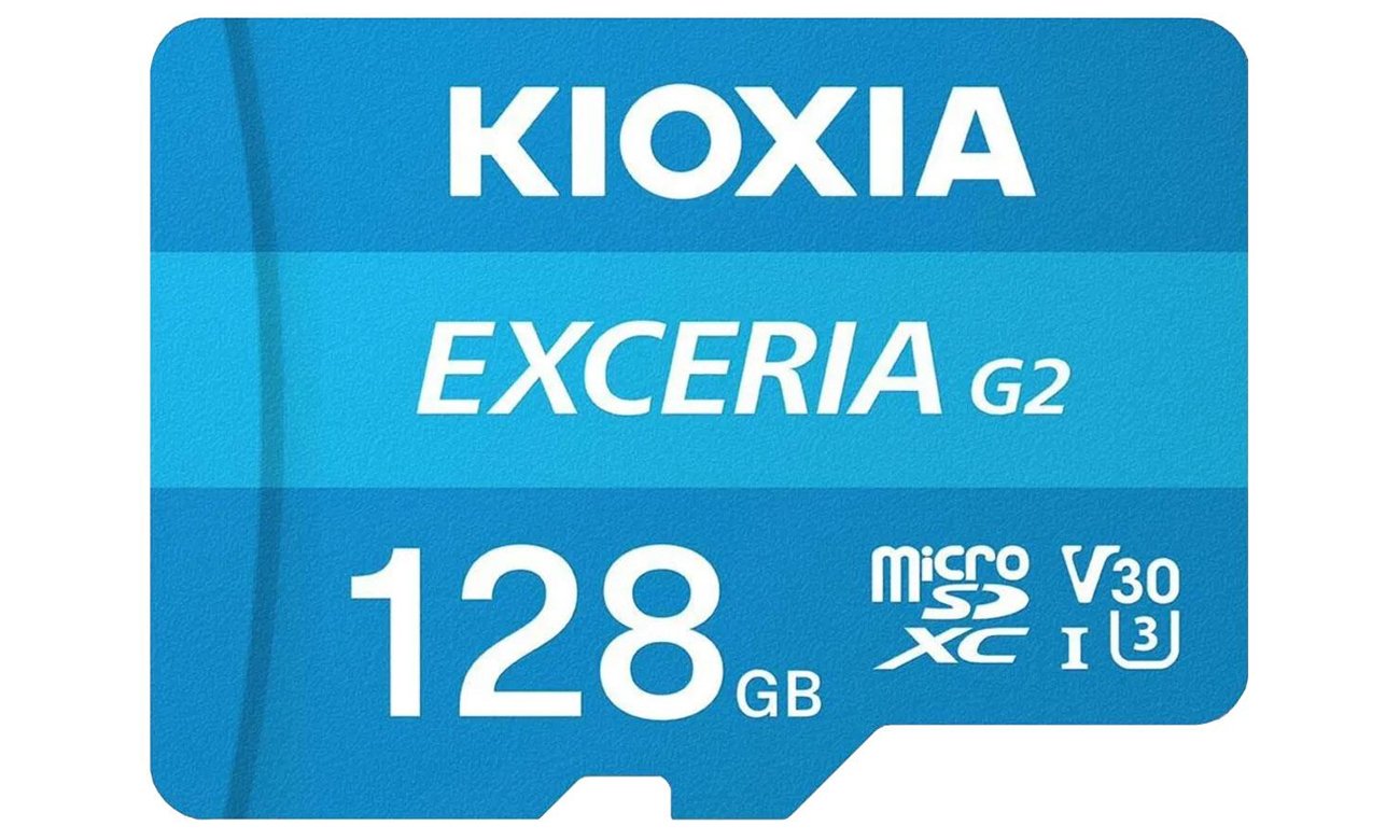 KIOXIA 128GB microSDXC Exceria gen 2 C10 UHS-I U3 V30