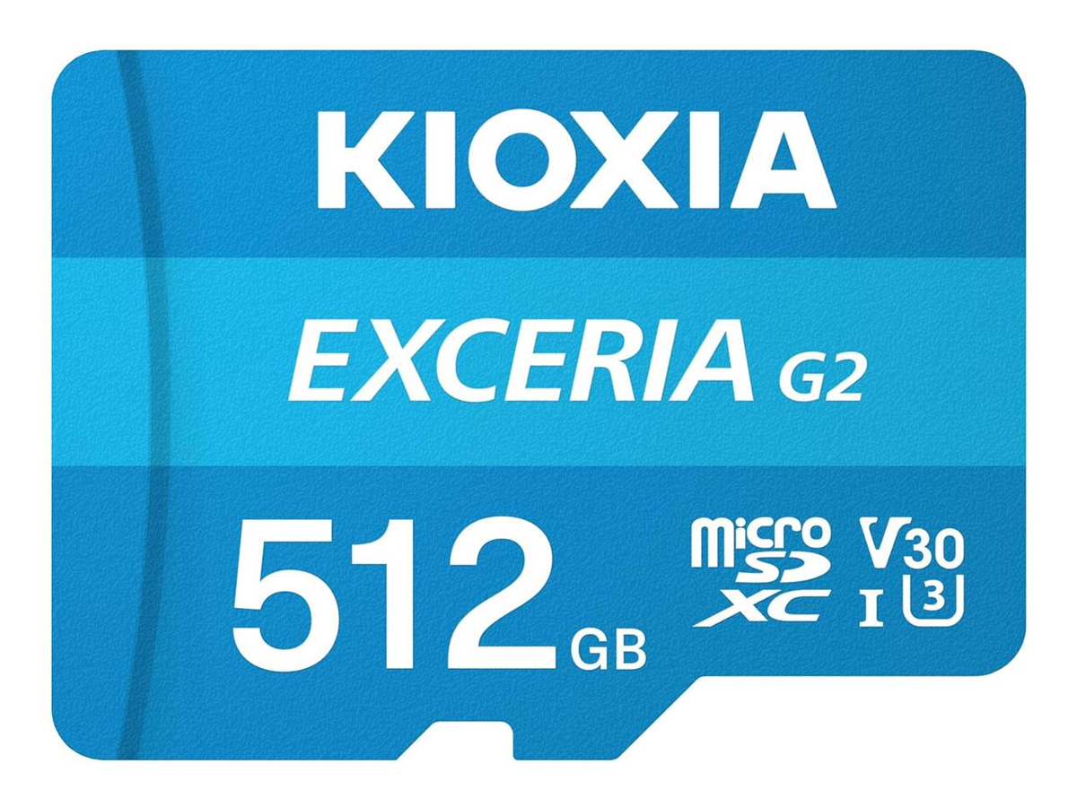 KIOXIA 512GB microSDXC Exceria gen 2 C10 UHS-I U3 V30
