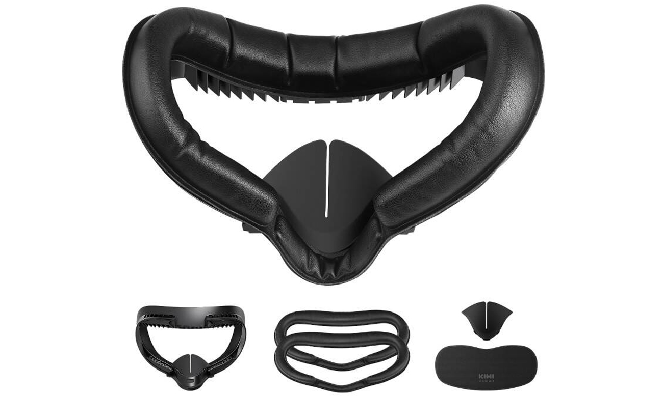 Zestaw nakładek 5 w 1 Kiwi Design Q2-5 do Meta Quest 2 Czarny - Zawartość zestawu