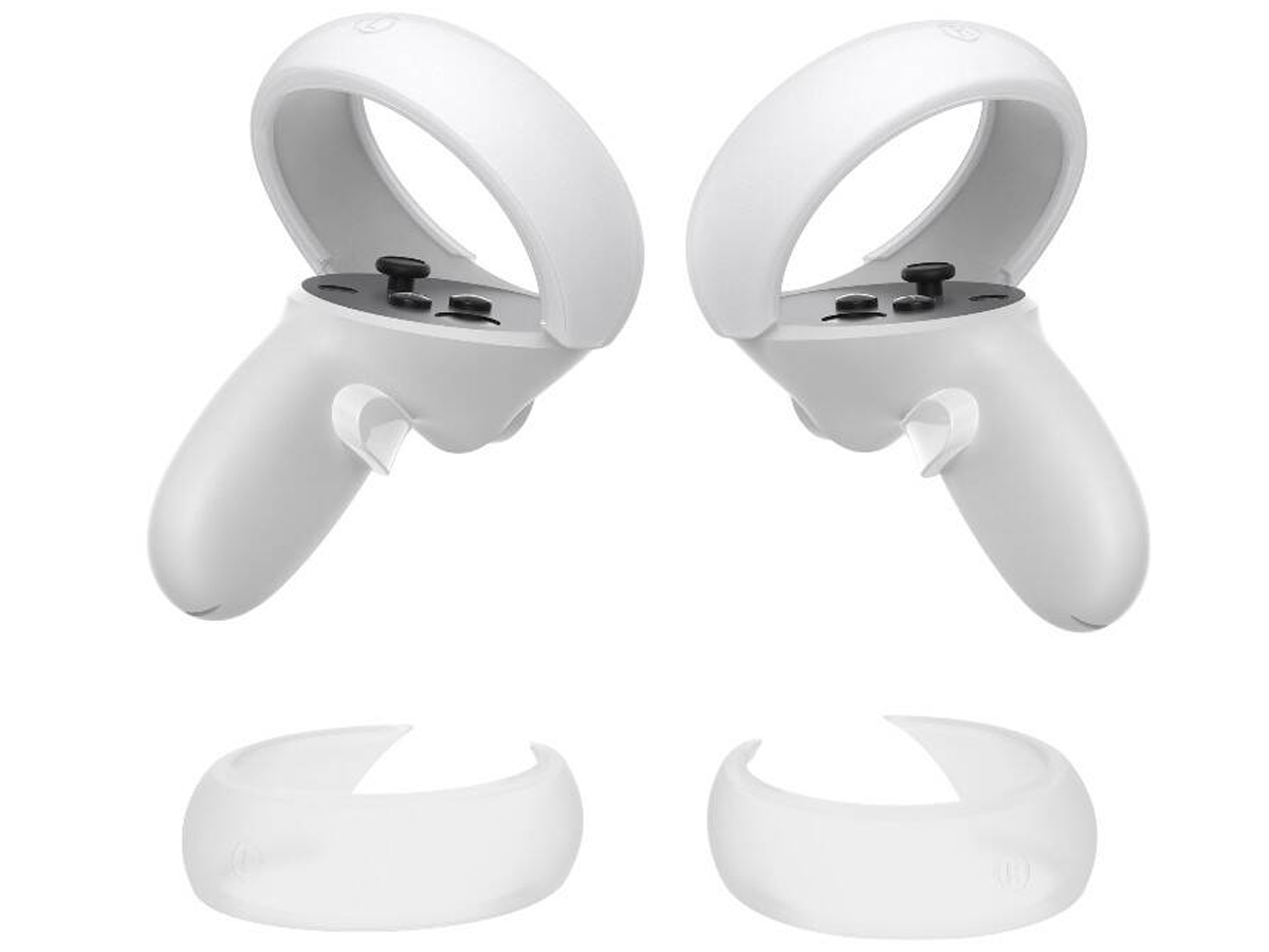 Pokrowiec ochronny na kontrolery Kiwi Design Q1 PRO-2 do Meta Quest 2 Czarny - Widok ogólny