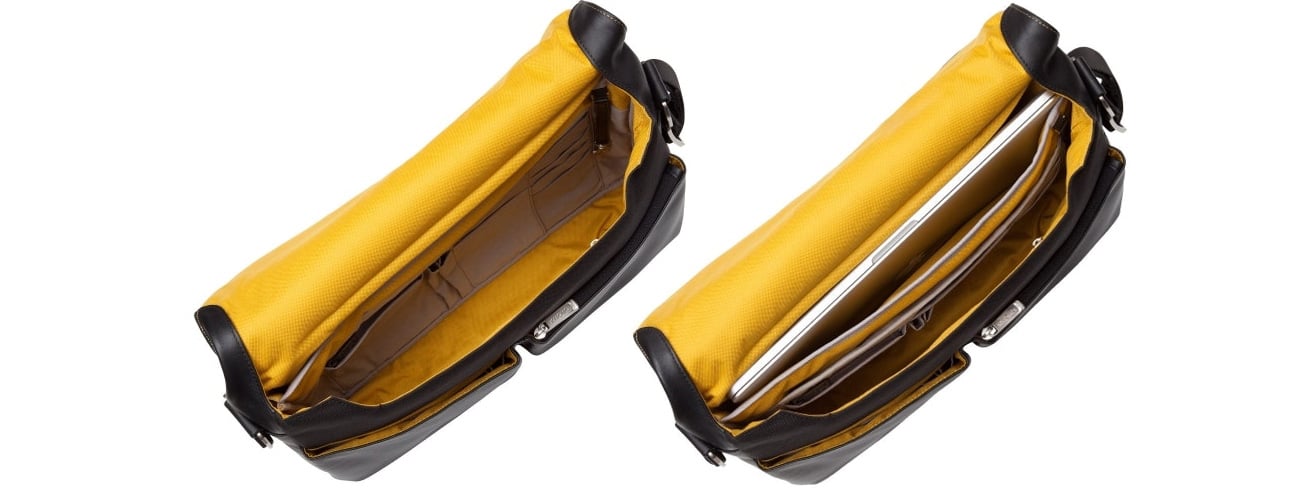 Torba na laptopa Knomo Kobe 15 Black wnętrze