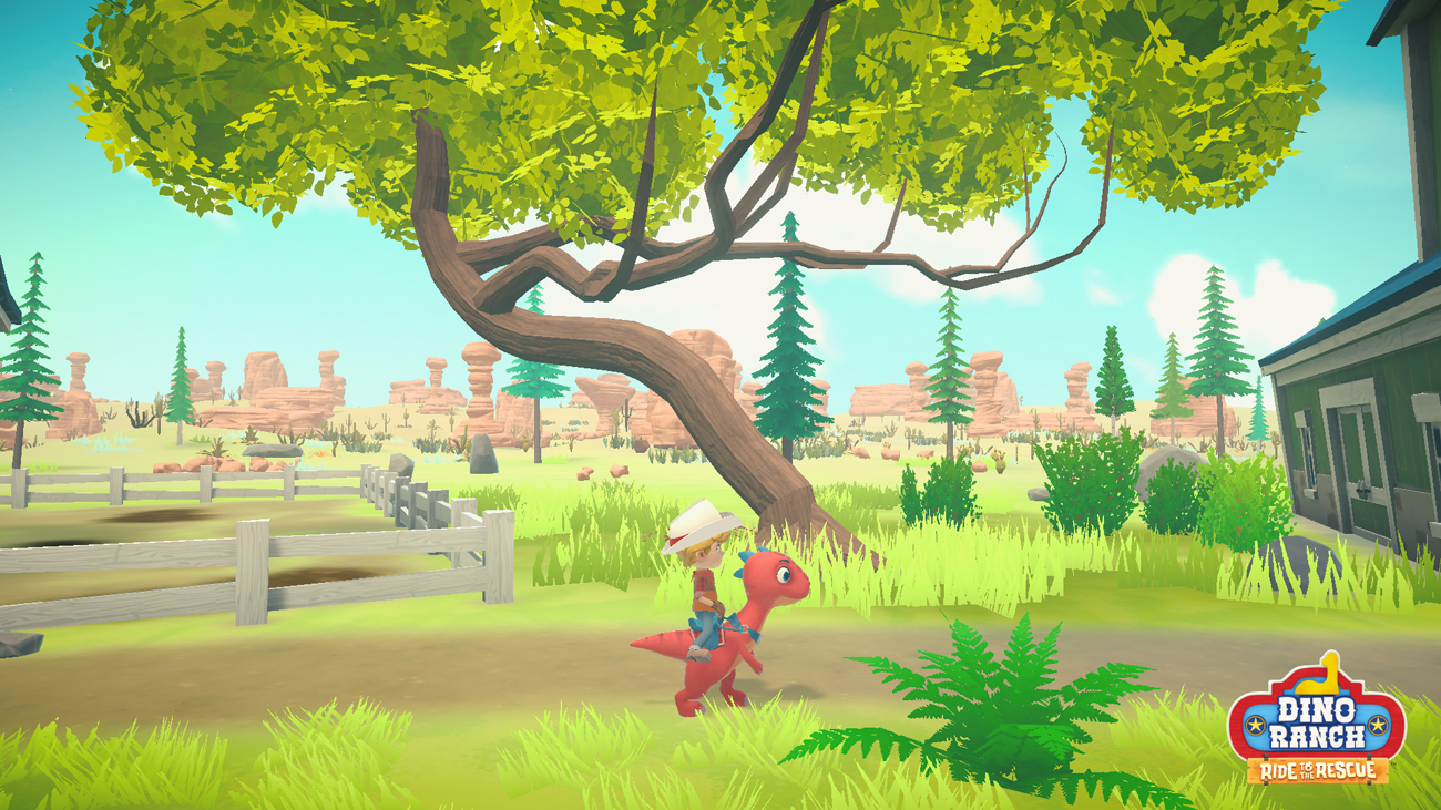Zrzut ekranu screenshot z gry Dino Ranch - Ride to the Rescue