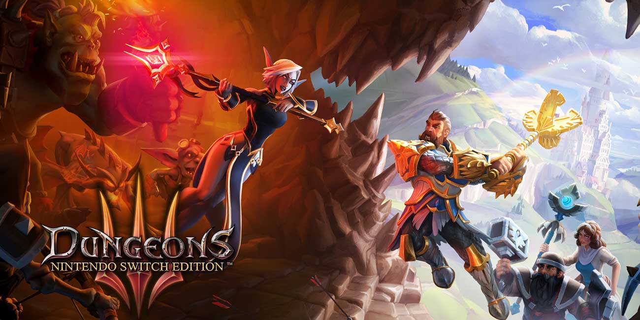 Zrzut ekranu z gry Dungeons 3 na Nintendo Switch