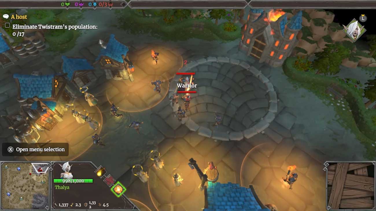 Zrzut ekranu z gry Dungeons 3 na Nintendo Switch