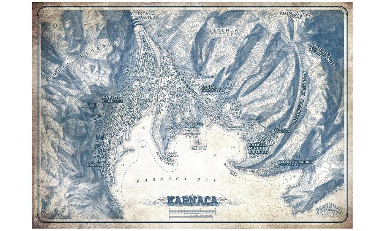Plakat Dishonored 2 - Karnaca Map