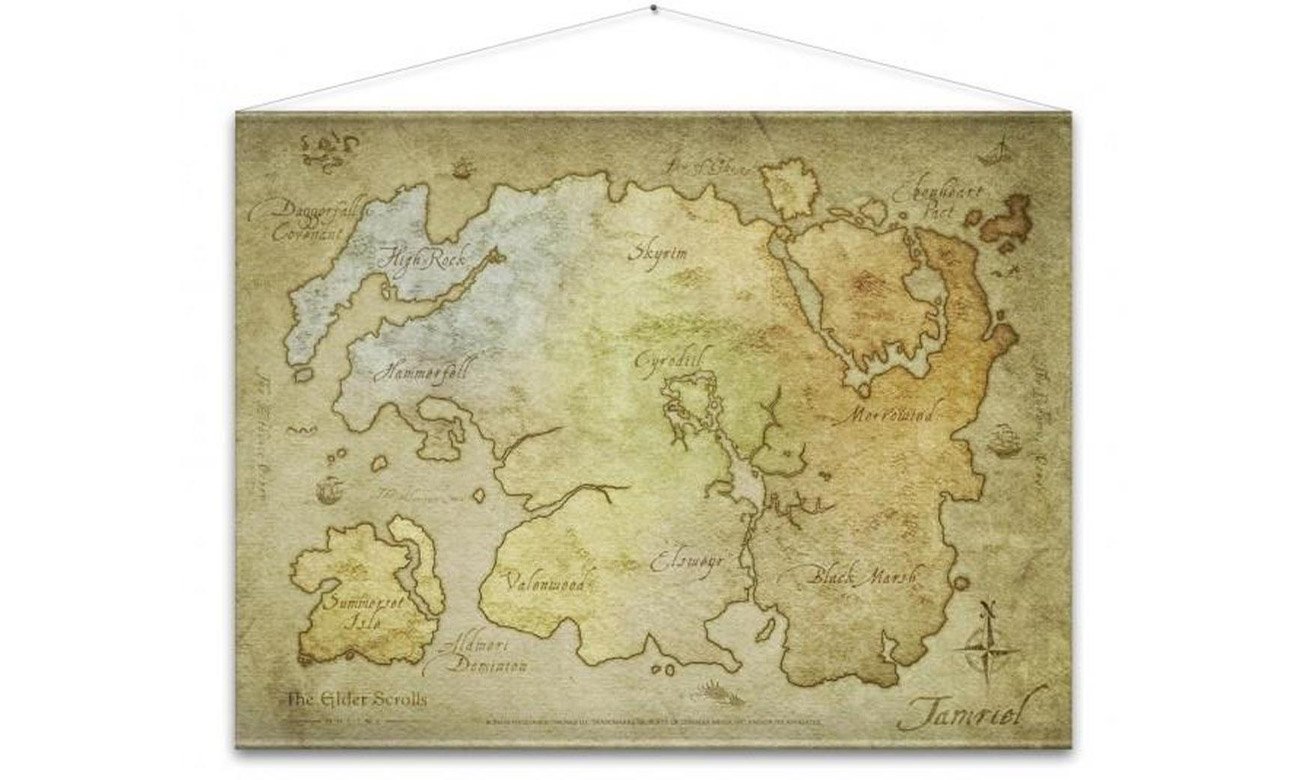 Plakat The Elder Scrolls Online - Map