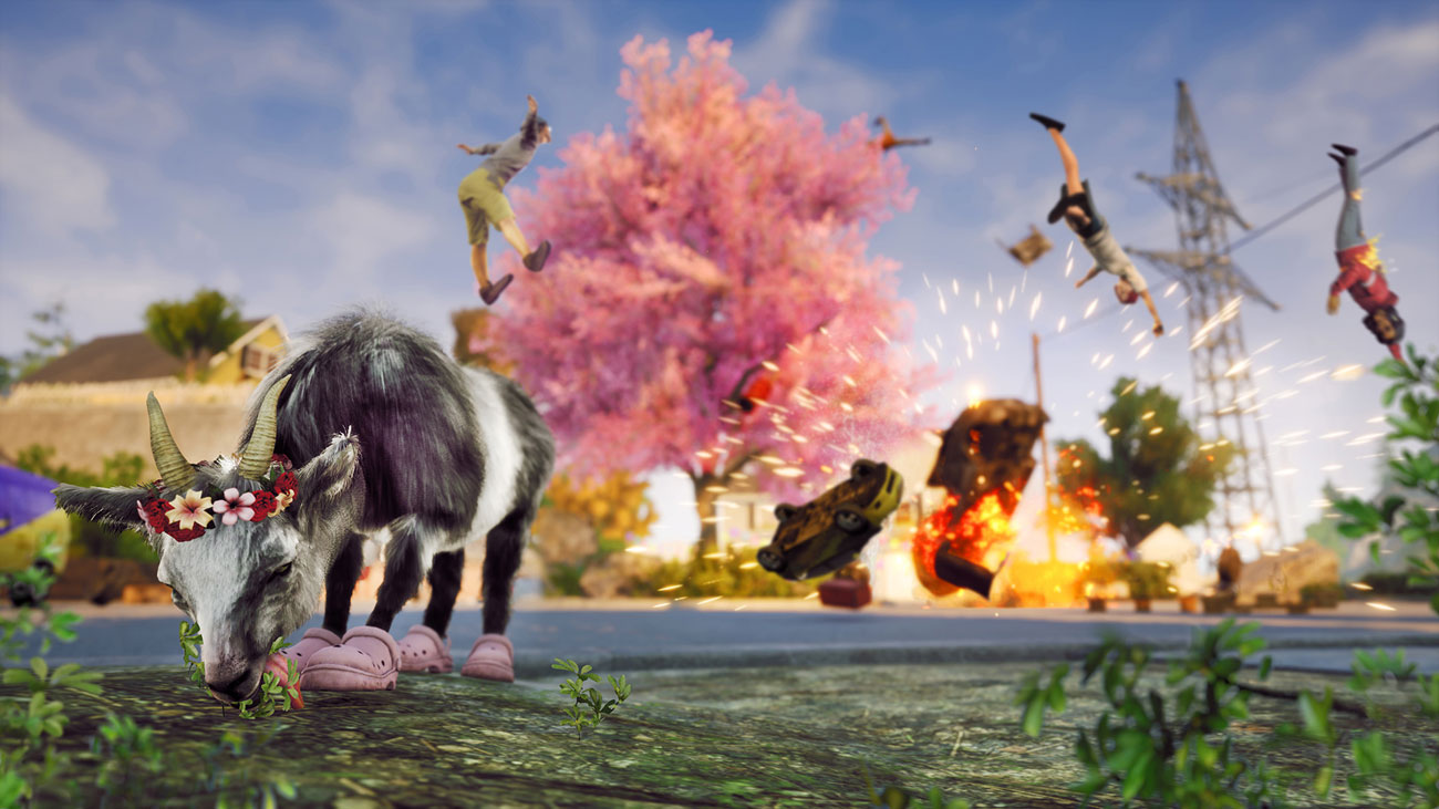 Zrzut ekranu z gry Goat Simulator 3