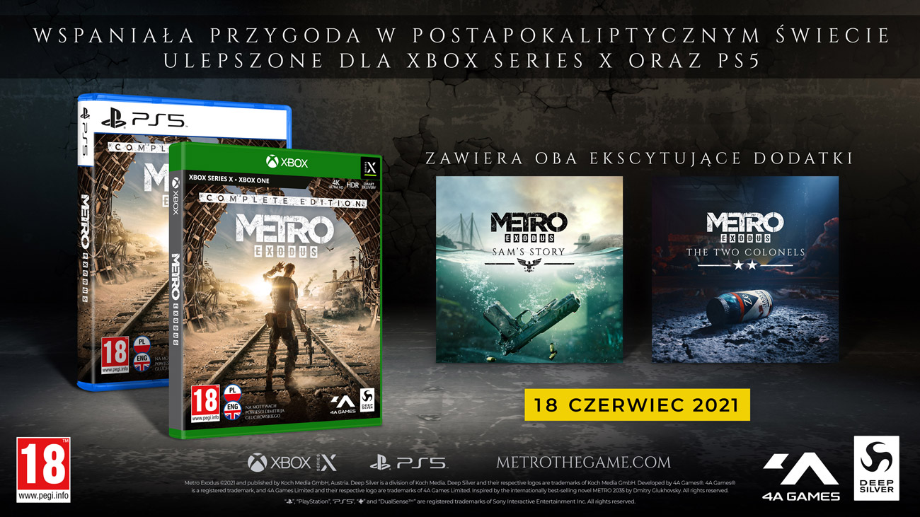 Gra Metro Exodus Edycja Kompletna na PlayStation 5