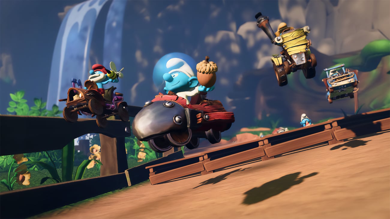 Zrzut ekranu screenshot z gry Smerfy Kart