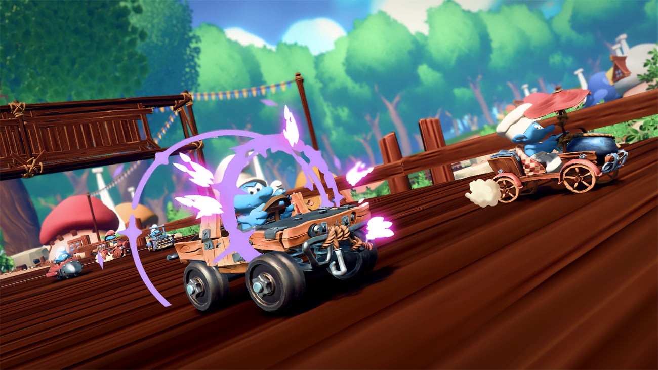 Zrzut ekranu screenshot z gry Smerfy Kart