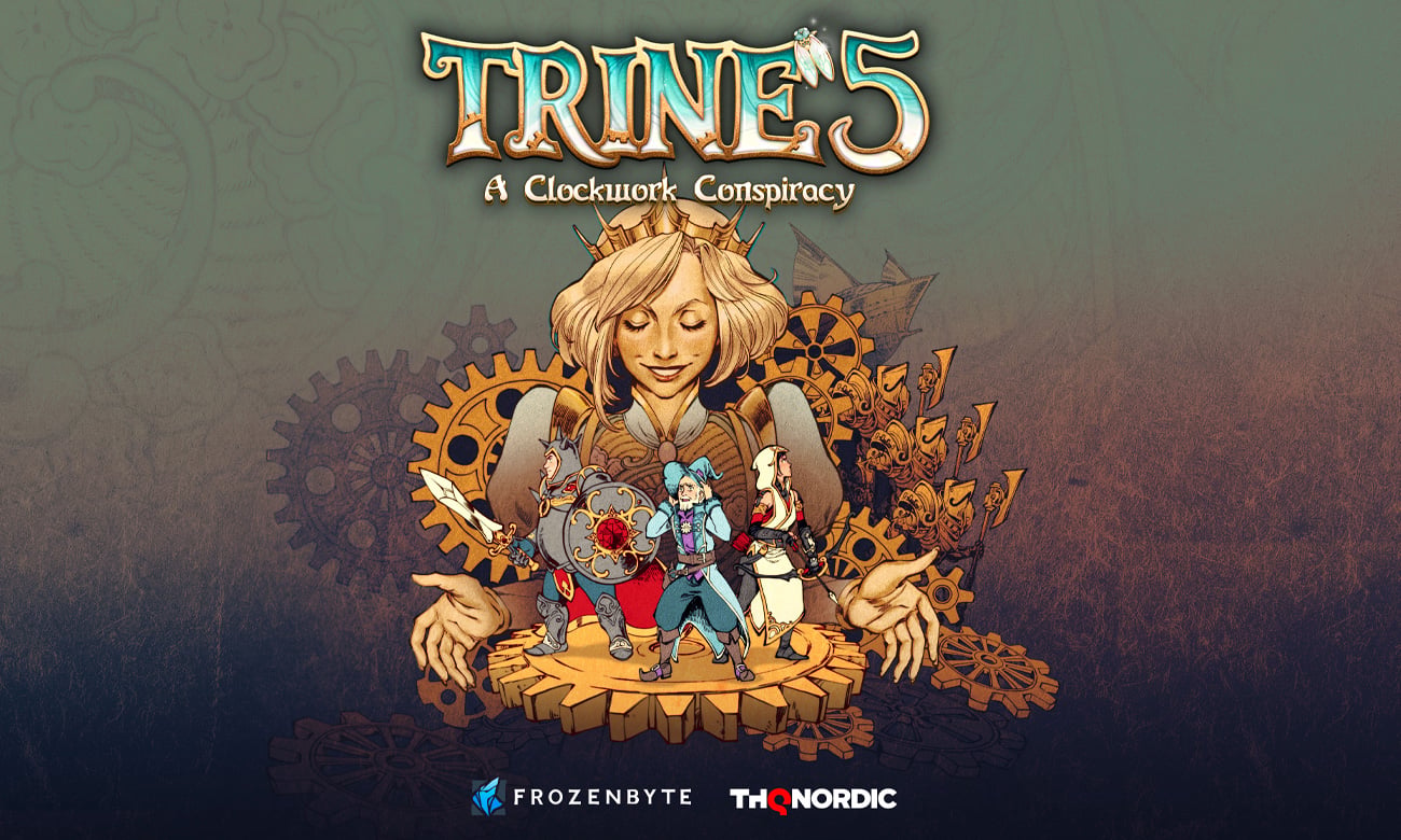 Grafika key art z gry Trine 5: A Clockwork Conspiracy
