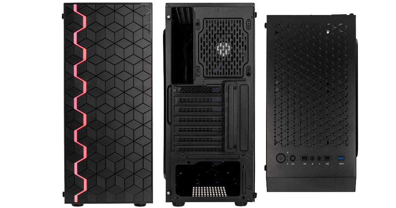 Obudowa do komputera Kolink Inspire K8 ARGB Black wentylacja